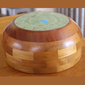 Bol de service en bois décoratif pour la maison de meilleure qualité pour la nourriture et les fruits personnalisé avec style corne polie - Product Image 3