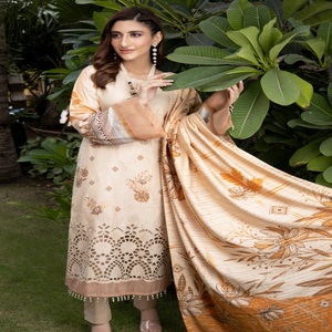 <b>Eid</b> <b>Dresses</b> Heavy Party <b>Dresses</b> <b>for</b> Women with Embroidered Chiffon Three Piece Punjabi Suits by Dr Haris Vol SASHA <b>Long</b> Maxi - Product Image 5