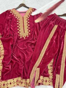 Special Dhoti Salwar Readymade Customize Viscose Velvet <b>Kaftan</b> Dhoti Salwar Traditional Indian Style <b>Kaftan</b> With Dhoti Set - Product Image 4