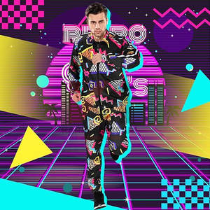 <b>Mens</b> 2-Piece Quarter <b>Zip</b> Pullover Windbreaker Tracksuit Lightweight Mesh Lined Jogger Training Running Sports Casual Wear - Product Image 4