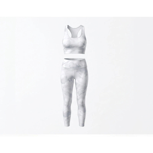 Ensembles de yoga personnalisés pour femmes 2026 – Solides, réversibles, grandes tailles, respirants, séchage rapide, sans coutures, taille élastique – Tenue de sport 2 pièces pour le fitness - Product Image 1