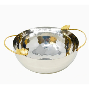 ชามโลหะสีเงินพร้อมที่จับเห็ดสำหรับตกแต่งโต๊ะของว่างชามเสิร์ฟพร้อมที่จับเห็ดสุดสร้างสรรค์เหมาะสำหรับทุกโอกาสหรือโอกาส - Product Image 1