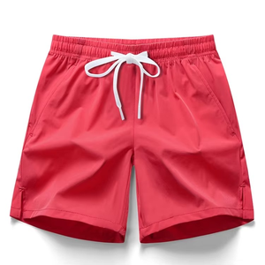 Pantalones cortos de entrenamiento para hombre, cómodos de algodón/poliéster, transpirables y ecológicos, ropa de verano de Color sólido - Product Image 6