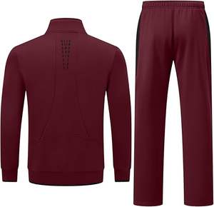 Chándales para hombre, chándales para hombre, chándales de sudor, conjuntos de cremallera completa para correr atléticos informales de 2 piezas - Product Image 2