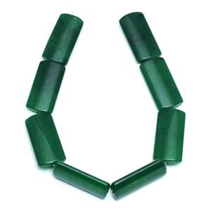Natural Green Onyx Rectangular Shaped Beads 15 Inch Gemstone Strand for Jewelry Making Wholesale Bulk From Rajasthan - Product Image 2