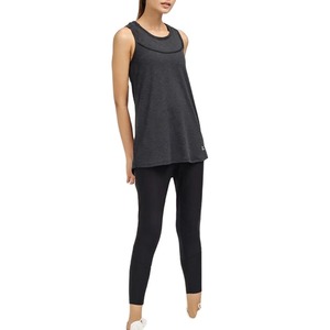 Camiseta sin mangas de punto acanalada sin costuras para mujer de alta calidad FLW, diseño informal de camiseta sólida - Product Image 3