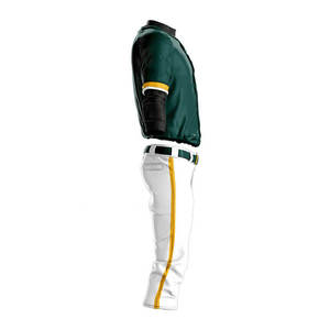 Nuevos hombres último diseño logotipo personalizado uniforme de béisbol liso para hombres de alta calidad tamaños personalizados hombres uniformes de béisbol - Product Image 2
