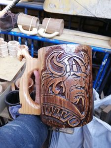 แก้วมักทำจากไม้ที่ยั่งยืนดีไซน์ทันสมัยคุณภาพระดับพรีเมียมเหมาะสำหรับชากาแฟไวน์และเบียร์จาก falak - Product Image 3