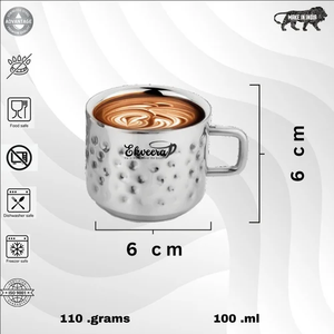 Tasse à thé contemporaine écologique en acier inoxydable à double paroi Tasse à boire moderne - Product Image 3