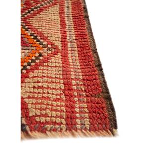 Alfombras de Lana Clásicas Nayaab de Gran Tamaño, Tejido Plano Rojo Naranja, Diseño Rectangular de 9x12 con Parches para el Hogar y la Entrada - Product Image 4