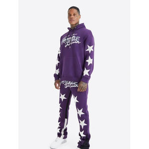 Survêtement baggy survêtement ample et surdimensionné pour hommes, ensemble deux pièces personnalisé de coupe ample à capuche et joggings, fournisseur de gros - Product Image 6