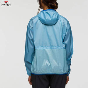 Prix de gros d'usine Logo personnalisé Veste coupe-vent pour femmes Nouvelle veste coupe-vent à manches longues à la mode - Product Image 3