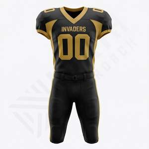 Uniformes de Fútbol Americano Personalizados al por Mayor 2024, Impresión por Sublimación Personalizada de Alta Calidad, Ropa Deportiva Transpirable para Entrenamiento Atlético - Product Image 1