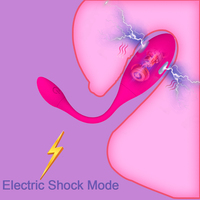 App-Funkfernbedienung mit 9 Vibrationsfrequenzen und 3 Elektroschock-Modi, Wiederaufladbarer, Unauffälliger G-Punkt-Stimulator für Frauen, Wasserdicht nach IPX7