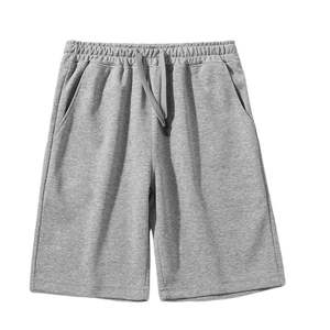 Short décontracté uni pour hommes Short en coton polaire à taille élastique avec poches latérales Plusieurs couleurs OEM Custom Factory Supplier - Product Image 5