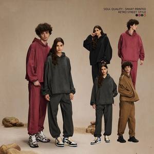 Sudadera básica de marca de moda de estilo americano de alta calidad 2025 con algodón GSM personalizado mezclado con teñido sucio y diseño de colores mezclados - Product Image 4