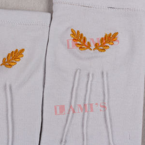 Gants de Regalia maçonniques brodés dorés de haute qualité Gants de Regalia maçonniques blancs à séchage rapide fabriqués sur mesure - Product Image 3