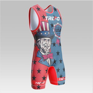 Combinaison de lutte respirante à sublimation pour hommes, équipement d'arts martiaux extensible personnalisé, vente en gros, justaucorps de lutte pour hommes - Product Image 4