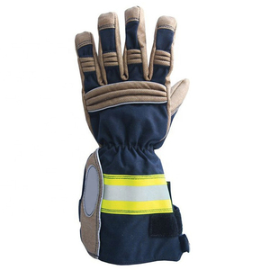 Venta caliente Guantes de lucha contra incendios resistentes al fuego Puño largo Guantes de lucha contra incendios de alta calidad para hombres adultos con tamaño personalizado - Product Image 2