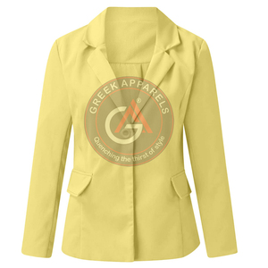 2023 nouveautés usine vente en gros femmes blazer pour la mode couleur unie manteau automne femme surdimensionné hiver blazer - Product Image 5