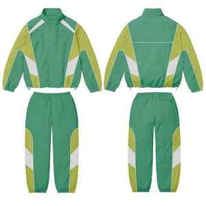 Oem Custom Logo Printed Woven Softshell Spandex/Polyester Winter Windbreaker Jacket and <b>Pant</b> Two-Piece Set Men Tracksuit - Product Image 6