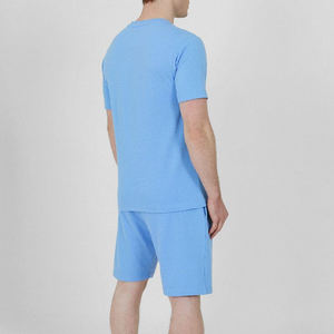 Ropa de calle de verano personalizada para hombre, chándal, camiseta, pantalones cortos, conjunto informal de algodón, conjuntos de pantalones cortos de dos piezas para hombre - Product Image 5