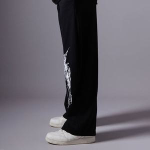 Pantalons de survêtement amples en polaire épaisse de couleur unie pour hommes, incroyablement chauds, taille haute, style décontracté de rue - Product Image 2