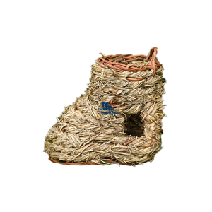 รังนกแก้วรูปทรงรูต้นไม้ทำจากแก้วเป็นมิตรต่อสิ่งแวดล้อมใช้ตกแต่งบ้านนกสำหรับสัตว์เลี้ยงแบบแขวนกลางแจ้ง - Product Image 3