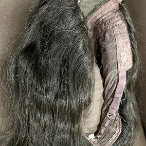 Perruques LACE front WIGS vierges naturelles — ali queen, perruques cheveux humains non traités fabriquées avec LACE suisse transparente, densité 180%, livraison gratuite - Product Image 1