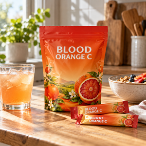 Sachets de mélange de boisson à l'orange sanguine et à la vitamine C, marque privée OEM, pour le soutien immunitaire, complément santé, formule personnalisée, logo personnalisé - Product Image 2