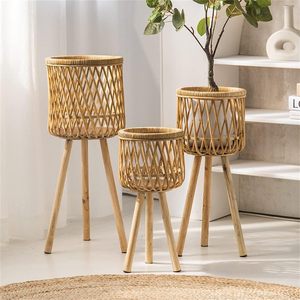 Support de pot de fleurs naturel pour décoration de plantes multiples, étagère de pot de fleurs pour la maison, balcon, coin, intérieur et extérieur - Product Image 6