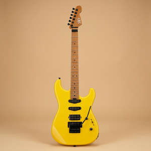 Guitarra eléctrica SBS con pastillas Alnico, cuerpo de aliso macizo, mástil de arce tostado, trémolo Floyd Rose, Coil Tap y Treble Bleed - Product Image 1