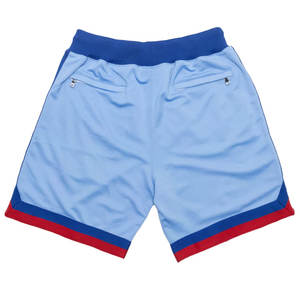 Short de basket-ball rétro pour homme Style High Street solide 100% maille polyester nouvelle poches zippées deux poches zippées arrière - Product Image 2