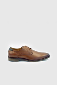 Calidad garantizada cuero clásico punta redonda efecto marrón Zapatos de vestir Oxfords para venta al por mayor - Product Image 2