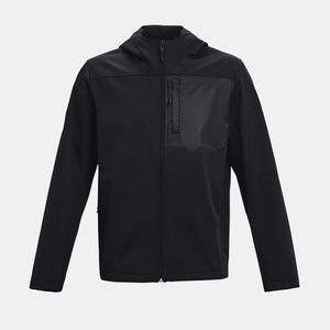 Chaqueta de hombre personalizada 100% poliéster suave Shell cremallera completa cortavientos estirable impermeable para deportes correr chaquetas de hombre - Product Image 1