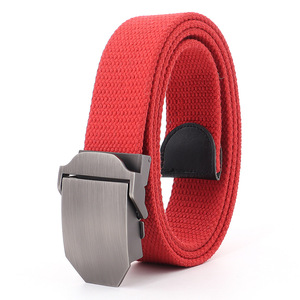 BLT30 B4 GTS Cinturón de tela elástica unisex Patrón de tejido popular Hebilla de PIN de lona Diseño de punto informal Fabricantes al por mayor - Product Image 5