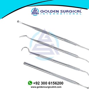 Kit d'outils dentaires manuels en acier inoxydable 4 pièces ensemble de grattoir à dents à usage personnel Instruments chirurgicaux pour dentistes - Product Image 4