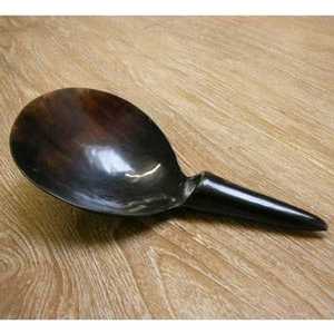 Cucharas de cubiertos de cuerno de buey Natural 100% hechas a mano, Color negro para uso doméstico, alimentos y bebidas, promoción de regalo de Navidad - Product Image 3