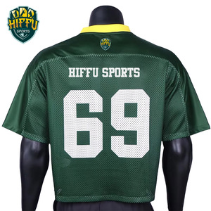 Logotipo personalizado de gran tamaño Boxy Fit Mesh Jerseys 100% Poliéster Tejido Cuello en V Corto Transpirable Servicio de serigrafía OEM - Product Image 2