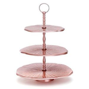 TQC Aluminum Casted 2-Tier Cake Stand Customized Size Eco-Friendly <b>Oven</b> & Microwave Safe Shape for Cupcake Pastries <b>Tabletop</b> - Product Image 5