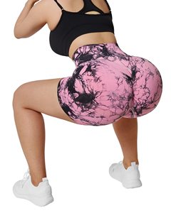 <b>Women's</b> High Waist Seamless Yoga Shorts Solid <b>Pattern</b> Workout <b>Leggings</b> Recycled Spandex/Nylon Gym Fitness Activewear - Product Image 5