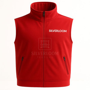 Gilet personnalisé pour hommes sans manches avec fermeture éclair Anti-boulochage Polyester Softshell Bodywarmer avec SILVERLOOM Logo - Product Image 2