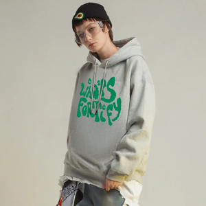 Sweat à capuche à manches longues pour homme, 50 coton, 50 Polyester, imprimé, surdimensionné, noir, vente en gros - Product Image 3