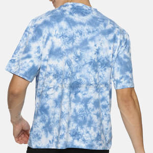 Nueva llegada de alta calidad de los hombres Tie Dye Camisetas Cantidad a granel en algodón teñido liso/tejido de punto de Bambú - Product Image 3