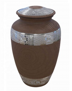 NUEVA LLEGADA VENTA ENTERA URNA DE CENIZAS HUMANAS METAL CLÁSICO SUMINISTROS FUNERARIOS URNA PARA CENIZAS HUMANAS - Product Image 1