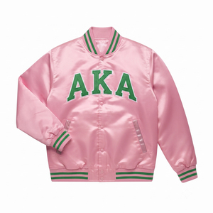 Veste universitaire vintage patchwork, vêtements grecs, patchs brodés en satin, style sororité, veste bomber grecque, vêtements grecs personnalisés - Product Image 1