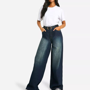 Jeans en denim doux pour femmes, vente en gros, nouvelle tendance, fournisseur de conception personnalisée, OEM, double couleur de conception - Product Image 2