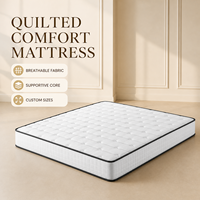 Matelas de luxe compressé sous vide avec surmatelas matelassé pour chambre d'hôtel, vente en gros