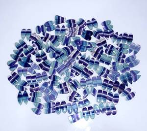 Meilleure Qualité de Cabochons en Fluorite Naturelle en Vrac, Formes Mixtes, Quartz Grade AAA, Tailles Personnalisables pour la Fabrication de Bijoux - Product Image 6