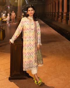 AJM Trade House 5577 Designer ethnique pakistanais femmes Salwar costumes soie formelle et Georgette lourde pour les fêtes - Product Image 2